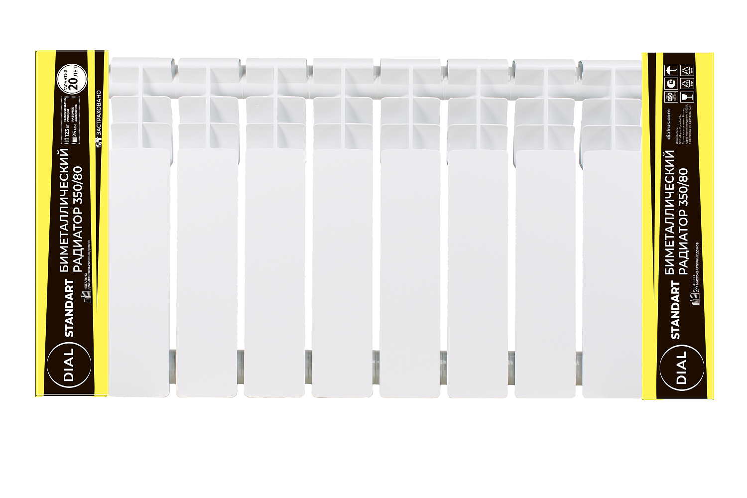 Биметаллические литые радиаторы центрального отопления Dial Standart