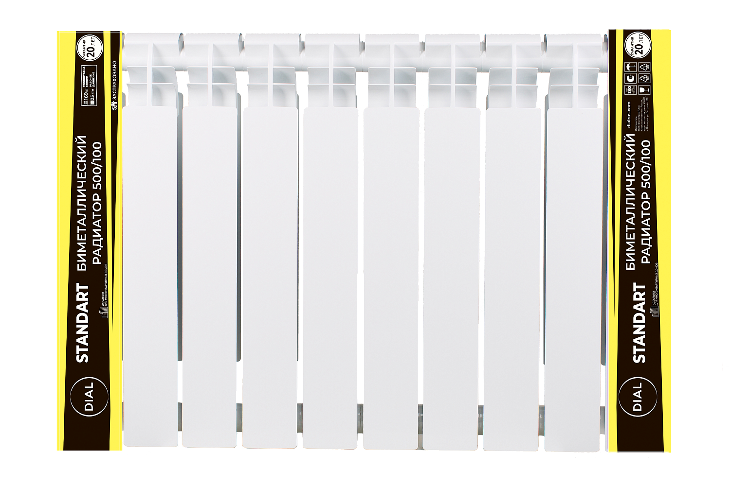 Биметаллические литые радиаторы центрального отопления Dial Standart