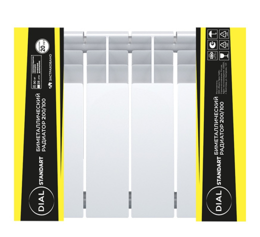Биметаллические литые радиаторы центрального отопления Dial Standart
