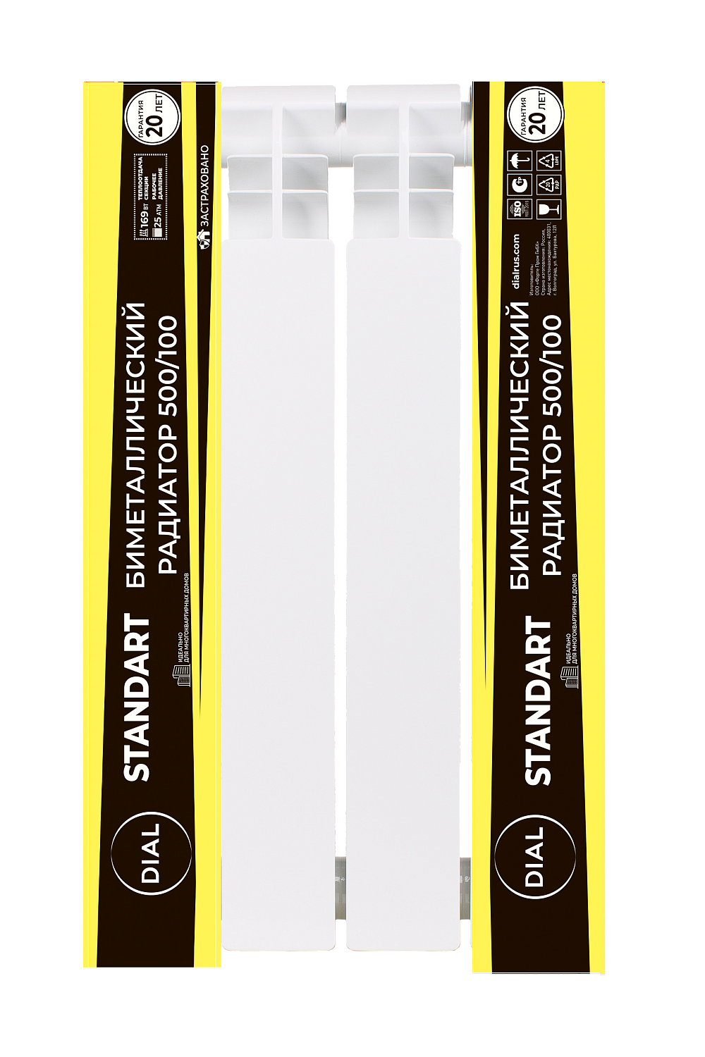 Биметаллические литые радиаторы центрального отопления Dial Standart